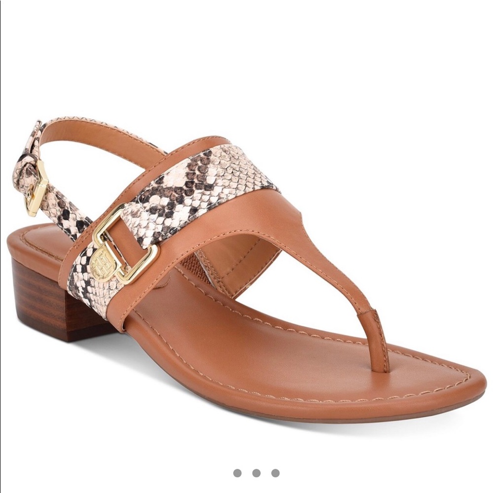 LAST ONE 🔥 Tommy Hilfiger Light Brown Keely Thong Sandals